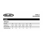 tabela rozmiarów kasku HJC RPHA91 tabela rozmiarów kasku HJC RPHA91