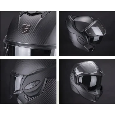 SCORPION EXO-TECH EVO CARBON Cosy szczękowy kask motocyklowy