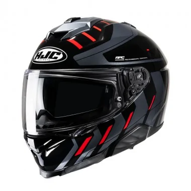 HJC i71 Simo integralny kask motocyklowy czarno czerwony