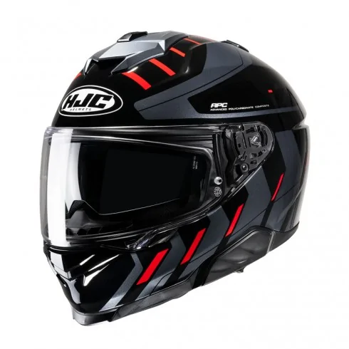HJC i71 Simo integralny kask motocyklowy czarno czerwony HJC i71 Simo integralny kask motocyklowy czarno czerwony