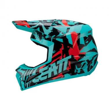 LEATT KIT MOTO 3.5 V25 FUEL offroadowy kask motocyklowy z goglami Vizion 3.5