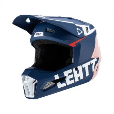 LEATT KIT MOTO 3.5 V25 ROYAL offroadowy kask motocyklowy z goglami Vizion 3.5