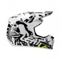 LEATT KIT MOTO 3.5 V25 ZEBRA offroadowy kask motocyklowy z goglami Vizion 3.5