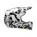 LEATT KIT MOTO 3.5 V25 ZEBRA offroadowy kask motocyklowy z goglami Vizion 3.5