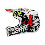 LEATT KIT MOTO 3.5 V25 ZEBRA offroadowy kask motocyklowy z goglami Vizion 3.5
