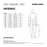 REBELHORN INFERNO Sportowe skórzane spodnie motocyklowe