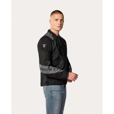 REV'IT Hyperspeed 3 GT Air letnia tekstylna kurtka motocyklowa czarno szare