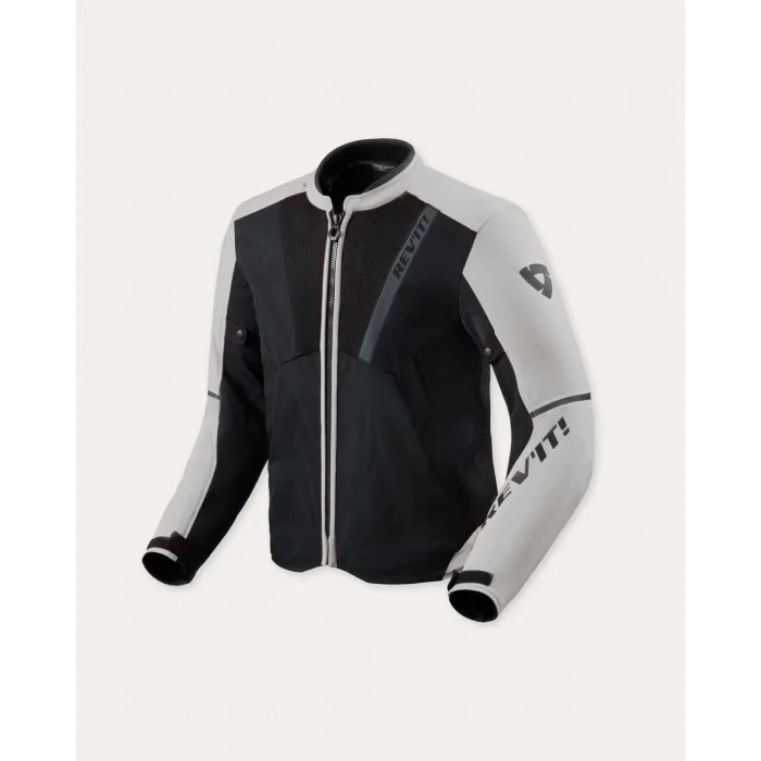 REV'IT GT-R 4 Air letnia tekstylna kurtka motocyklowa czarno szara