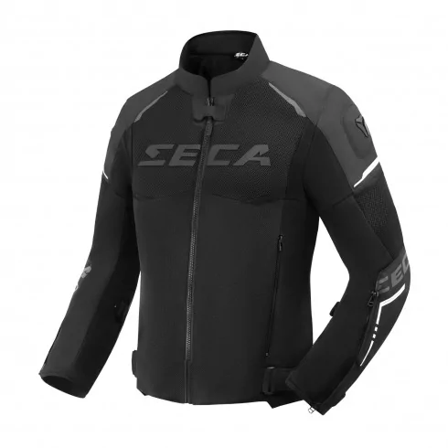 SECA Airflow III tekstylna kurtka motocyklowa czarna
