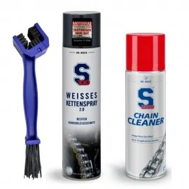S100 Zestaw do czyszczenia i smarowania łańcucha motocyklowego ze szczotką