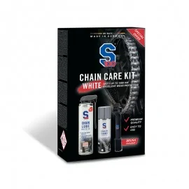 S100 Chain Care Kit White Zestaw do czyszczenia i smarowania łańcucha motocyklowego ze szczotką