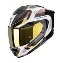 SCORPION EXO-1500 AIR Sleek integralny kask motocyklowy biało niebiesko żółty