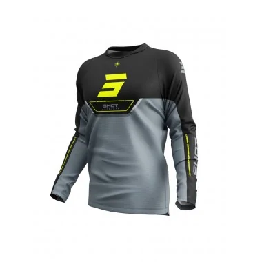 SHOT Devo Daytona Neon Yellow offroadowa koszulka motocyklowa żółta fluo