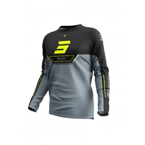 SHOT Devo Daytona Neon Yellow offroadowa koszulka motocyklowa żółta fluo