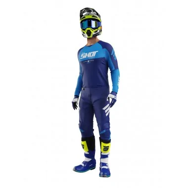 SHOT Draw Private Blue offroadowa koszulka motocyklowa niebieska