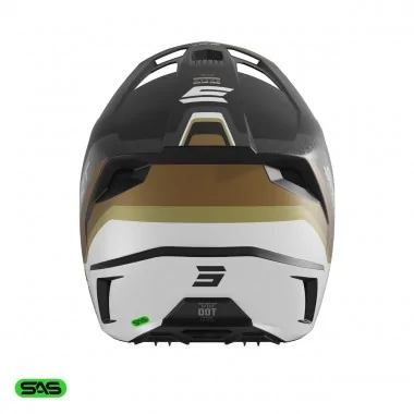 SHOT PULSE Lines offroadowy kask motocyklowy Quad Motocross złoty mat