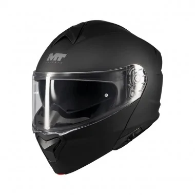 MT Genesis SV Pure A1 szczękowy kask motocyklowy z blendą czarny mat