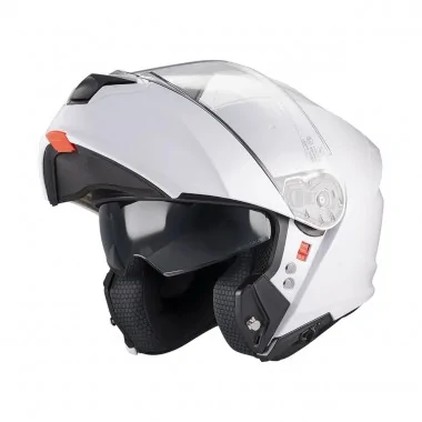 MT Genesis SV Pure A0 szczękowy kask motocyklowy z blendą biały połysk