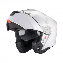 MT Genesis SV Pure A0 szczękowy kask motocyklowy z blendą biały połysk