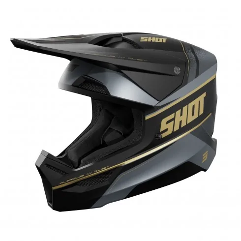 SHOT FURIOUS Dust Gold Matt offroadowy kask motocyklowy Quad Motocross złoty mat
