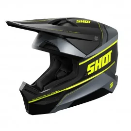 SHOT FURIOUS Dust Neon Yellow offroadowy kask motocyklowy Quad Motocross żółty fluo