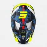 SHOT FURIOUS KID Flash Blue Neon dziecięcy offroadowy kask motocyklowy Quad Motocross żółty fluo połysk