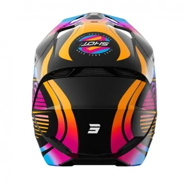 SHOT FURIOUS KID MIAMI ORANGE GLOSSY dziecięcy offroadowy kask motocyklowy Quad Motocross pomarańczowy połysk