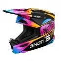 SHOT FURIOUS KID MIAMI ORANGE GLOSSY dziecięcy offroadowy kask motocyklowy Quad Motocross pomarańczowy połysk