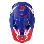 SHOT FURIOUS KID BEAST BLUE RED GLOSSY dziecięcy offroadowy kask motocyklowy Quad Motocross połysk