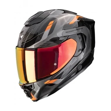 SCORPION EXO-1500 AIR Sleek integralny kask motocyklowy czarno pomarańczowy