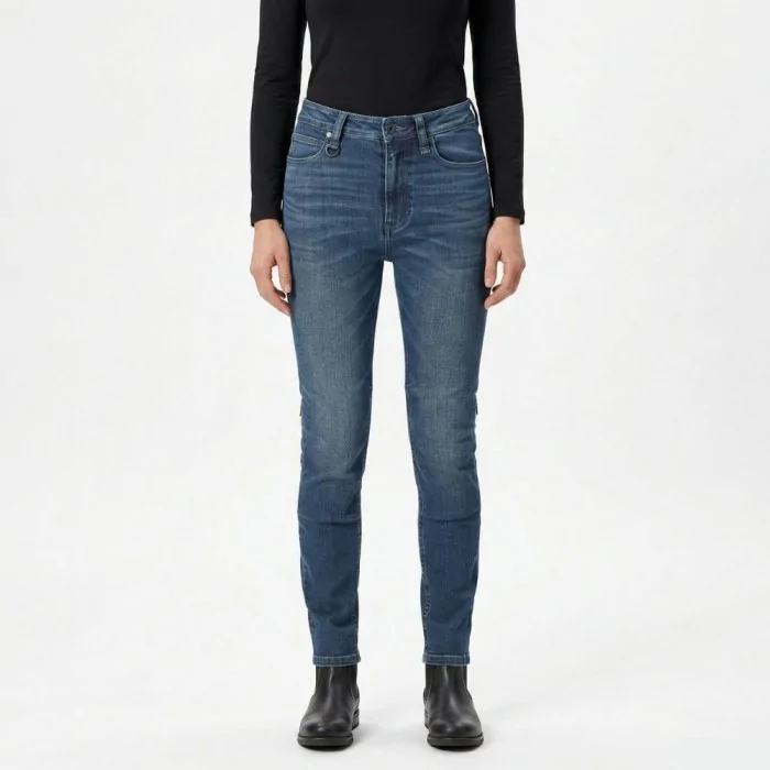 SPIDI J-Fit Superslim Lady damskie jeansowe spodnie motocyklowe niebieskie