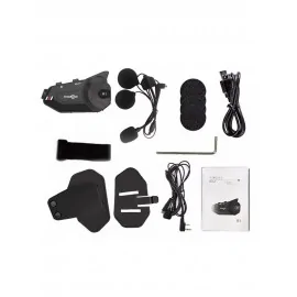 FreedConn R1 Plus E Interkom Motocyklowy z Kamerą Full HD, Bluetooth 5.0, do 6 osób