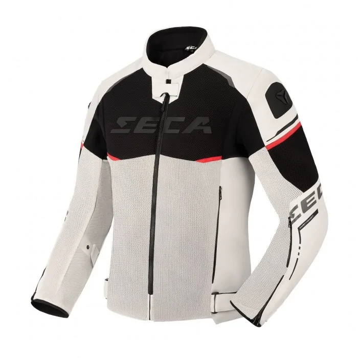 SECA Airflow III tekstylna kurtka motocyklowa szara