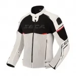 SECA Airflow III tekstylna kurtka motocyklowa szara