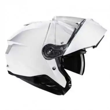HJC i91 Felio Grey White MC5 szczękowy kask motocyklowy biała perła