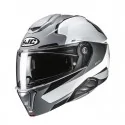 HJC i91 Felio Grey White MC5 szczękowy kask motocyklowy biała perła
