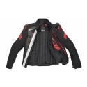 SPIDI WARRIOR D206 021 H2OUT Męska sportowa wodoodporna kurtka motocyklowa czarno-czerwona