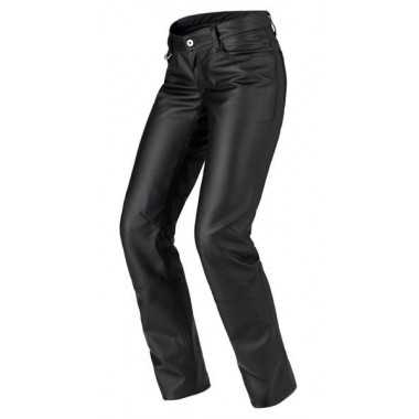 SPIDI Q31 026 Magic Klasyczne skórzane spodnie motocyklowe dla kobiet czarne