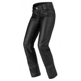 SPIDI Q31 026 Magic Klasyczne skórzane spodnie motocyklowe dla kobiet czarne