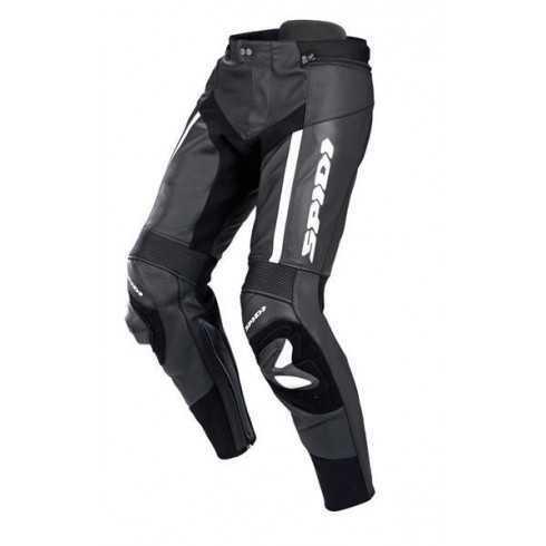 SPIDI Q28 011 RR Pro Pants Motocyklowe spodnie skórzane czarno-białe
