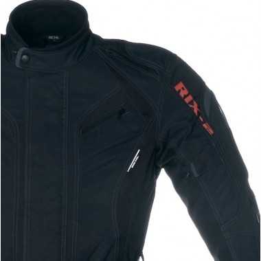 RICHA RIX-2 Damska tekstylna kurtka motocyklowa wodoodporna czarna