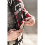 SPIDI D156 497 4Season Męska kurtka tekstylna z membraną szaro-czerwona
