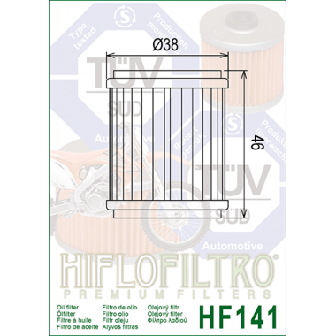 HIFLO HF 141 Filtr oleju YAMAHA