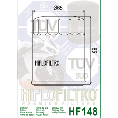 HIFLO HF 148 Filtr oleju HONDA, MERCURY, TGB, YAMAHA