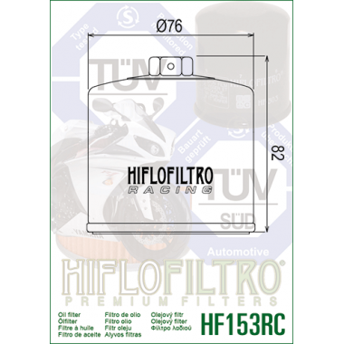 HIFLO HF 153RC Filtr oleju BIMOTA, CAGIVA, DUCATI, GILERA