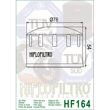 HIFLO HF 164 Filtr oleju BMW