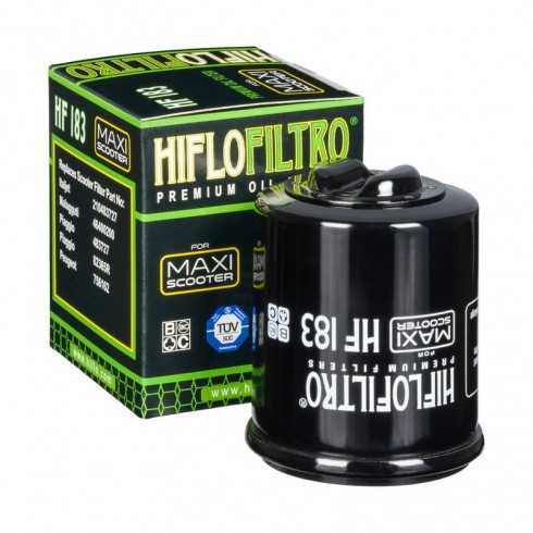 HIFLO HF 183 Filtr oleju ADIVA, APRILIA, BENELLI, DERBI, GILERA, ITALJET, MALAGUTI, PEUGEOT, PIAGGIO,