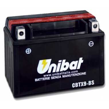 UNIBAT CBTX9-BS Akumulator motocyklowy bezobsługowy 12V 9Ah lewy+