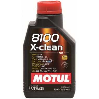 MOTUL 8100 X-CLEAN Olej syntetyczny 5W40 1 litr