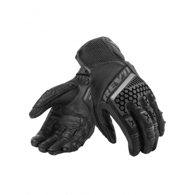 REV'IT SAND 3 Skórzano-tekstylne rękawice motocyklowe idealne na lato czarne